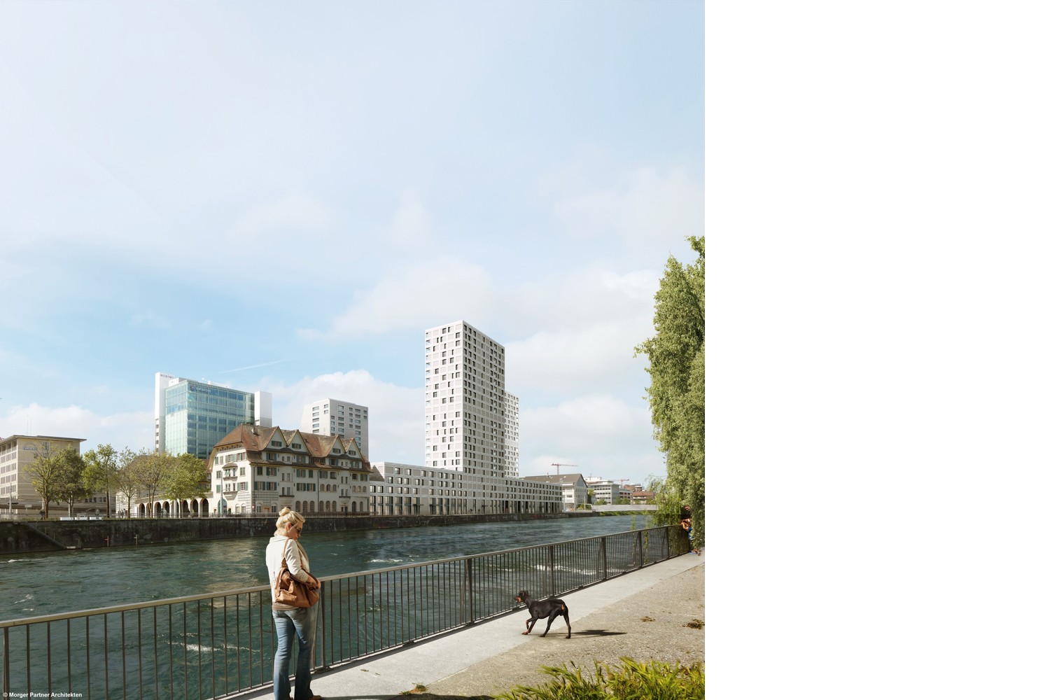 Tramdepot und Wohnsiedlung Depot Hard (Visualisierung © Morger Partner Architekten, Basel)